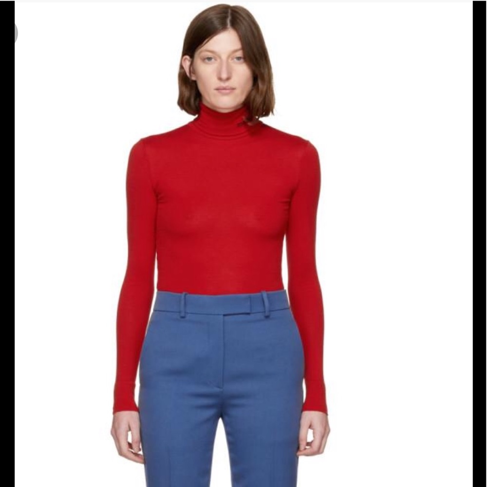 Calvin Klein 205 Jersey embroidered turtleneck